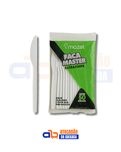 Faca Master Extra Forte - Branca - 50 unidades