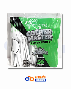 Colher Master Extra Forte Branca Mazel - 50 Unidades