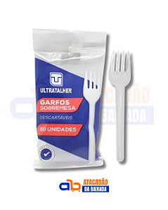 Garfo Sobremesa Cristal Ultra - 50 Unidades
