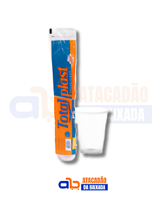 Copo Plástico 150ml PS Transparente Totalplast - c/100un