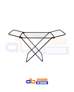 VARAL CHAO C/ ASAS ACO 143X50X90CM PTO 9684