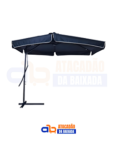 Ombrellone Suspenso Oslo Azul com Alavanca 3m - Bel