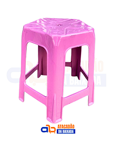 Banqueta Infantil Forteplástico - Rosa