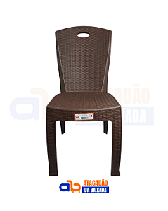 Cadeira Cairo Rattan Marrom