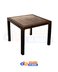 Mesa Rattan Marrom
