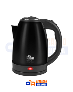 Chaleira Kian Inox Preta 1,8L