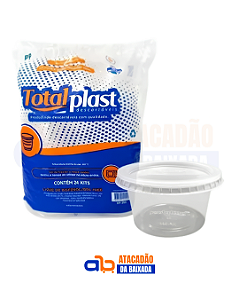 Kit Pote Redondo 500ml Totalplast