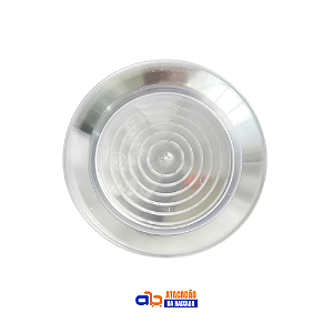 Prato Acrílico Cristal 18cm Elite - c/ 10un