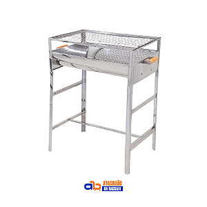 Churrasqueira Inox Carioca c/ Pés Dobráveis - Valente