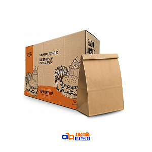 Saco Kraft Sos Fast Food M Estampado - Inter Forty