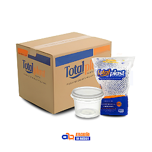 Caixa de Kit Pote Redondo 200ml - Totalplast - c/432un