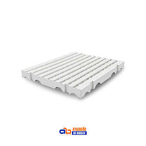 Estrado Plástico 50x50cm Branco - Natuplast