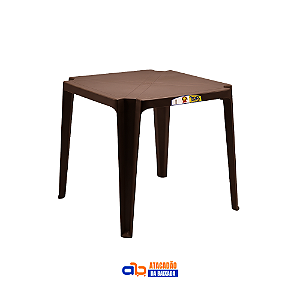 Mesa Inovar Marrom 70x70cm - TopMil