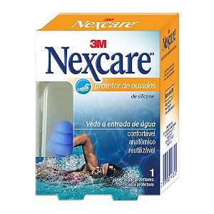 Protetor Auditivo Nexcare silicone com 1 par