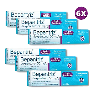 Kit 180g Bepantriz Pomada Dupla Proteção 6x30g