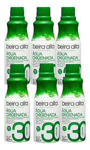 Kit 540ml agua oxigenda 30V Beira Alta 6 frascos 90ml