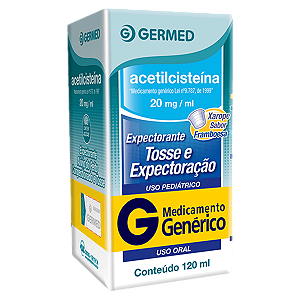 Acetilcisteína 20mg Xarope com 120ml Expectorante
