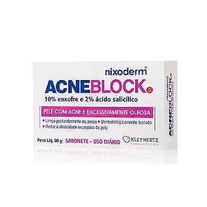 Acneblock Sabonete em Barra Pele com Acne e Excessivamente Oleosa 80g