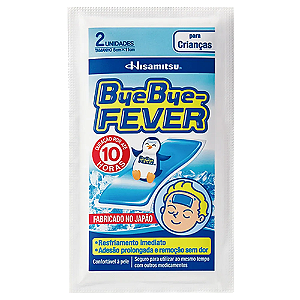 Adesivo para Alívio da Febre Bye Bye Fever Crianças 2 Unidades