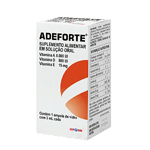Adeforte Flaconete Oral com 3ml