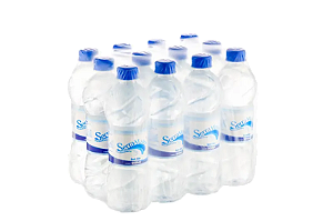 Kit 12 Garrafas de Água Mineral com gás 500ml