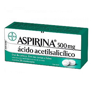 Aspirina 500mg com 10 Comprimidos (cartela)