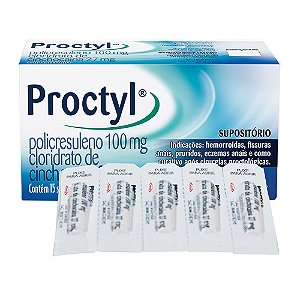 Proctyl Supositórios com 15 Unidades