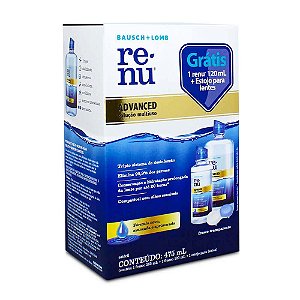 Renu Advanced Solução Multiuso 355ml+120ml + Estojo
