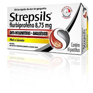 Strepsils Pastilhas para Garganta Sabores com 16 Pastilhas
