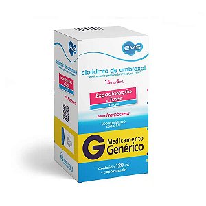 Ambroxol 15mg/5ml Genérico Xarope Pediátrico com 120ml