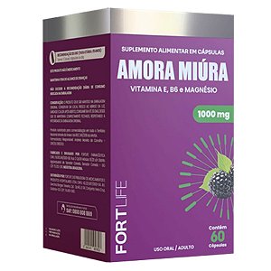 Amora Miúra 1000mg C/60 Cáps Fortlife +Vit. B6, E e Magnésio