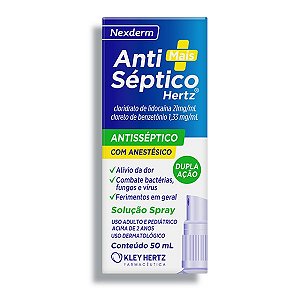 Anti-Séptico com ANESTESICO Spray com 50ml