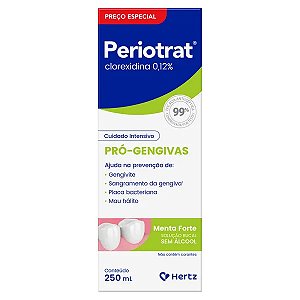 Periotrat 0,12% Menta Forte Sem Álcool 250ml