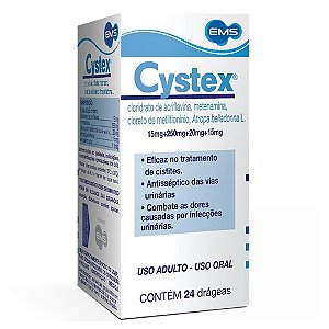 Cystex com 24 Drágeasu