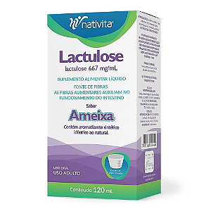 Lactulose 667mg/ml Xarope Sabor Ameixa Com 120 mL