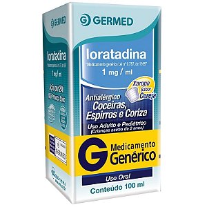 Loratadina 1mg/ml Xarope com 100ml