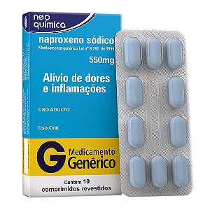 Naproxeno 550mg 10 Comprimidos