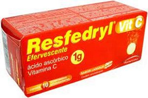 Vitamina C 1g Sabor Laranja com 10 Comprimidos Efervescentes