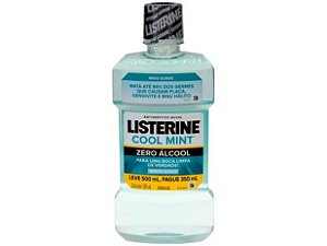 Antisséptico Bucal Listerine 500ml Cool Mint Sem Álcool