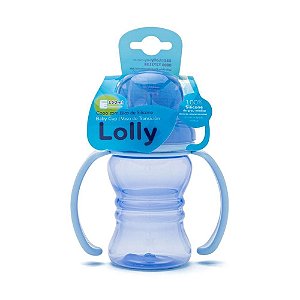 Copo Clean Com Alça Bico Silicone Azul 150ml - Lolly Baby
