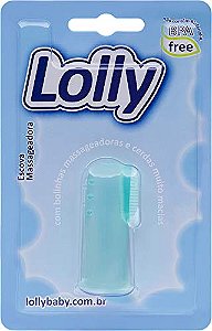 Escova Dental Infantil Massageadora Lolly Silicone com 1 Unidade