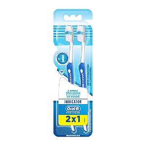 Escova Dental Oral-B Indicator Macia Cabeça 40 Cores Sortidas Leve 2 Pague 1