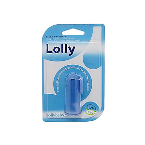Escovinha Massageadora Dentição Azul Bebê Lolly