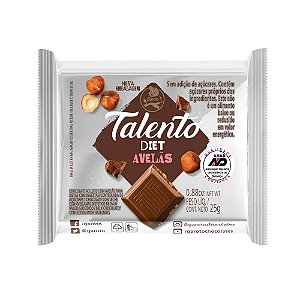 Talento Mini Ao Leite Diet 25G