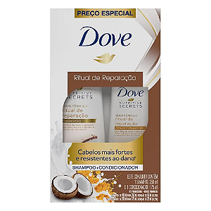 Shampoo + Condicionador  Dove 350ml + 175ml Ritual de Reparação