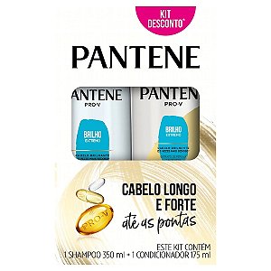 Shampoo + condicionador Pantene Brilho Extremo