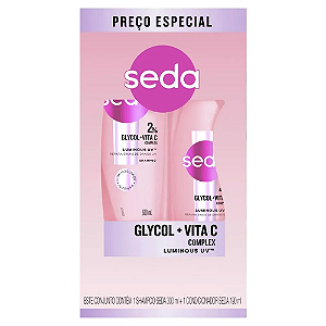 Shampoo + Condicionador Seda Glycol+Vita C Luminous 300ml e 190ml