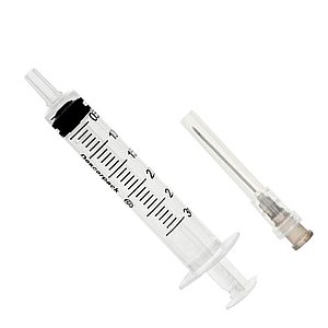 Seringa Descartável com Agulha 25mm X 0,7mm 3ml com 1 Unidade