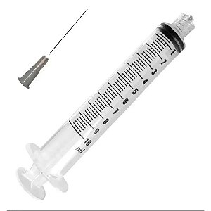 Seringa Descartável com Agulha 25mm X 0,7mm 10ml com 1 Unidade