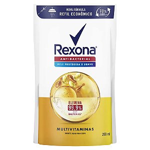 Sabonete Líquido para o corpo Rexona Multivitaminas 200ml Refil